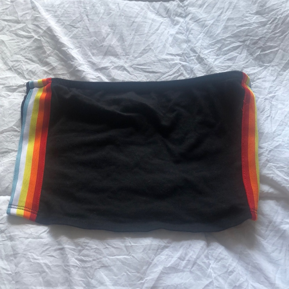 Black Bandeau with Colored Accents